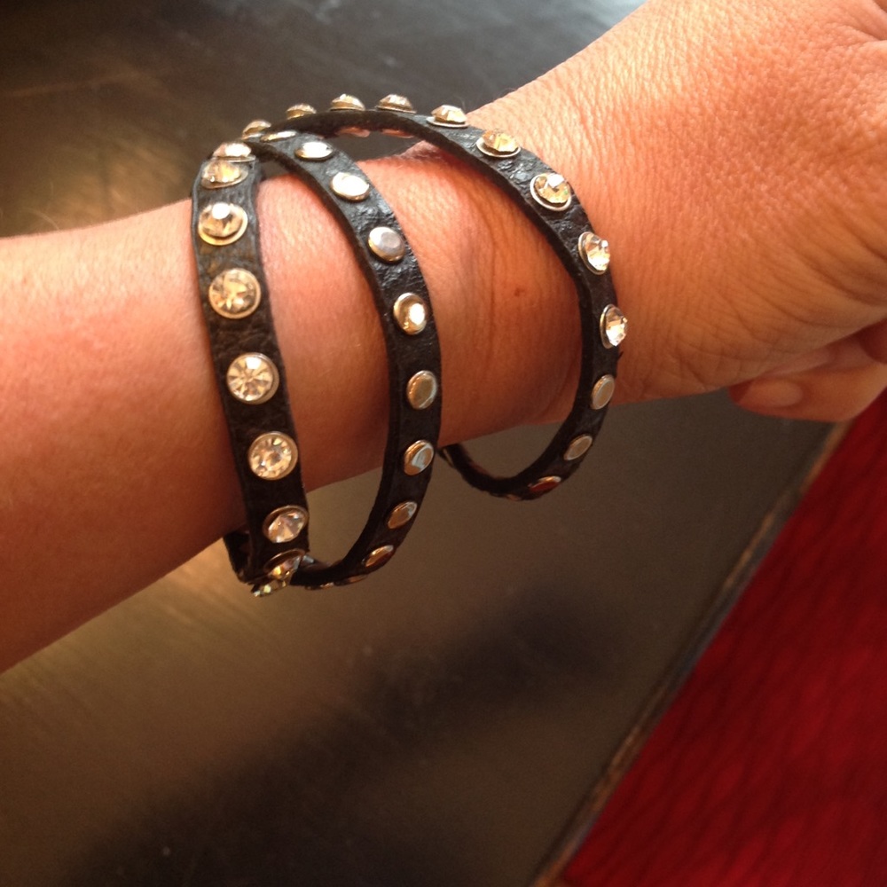 Leather wrap bracelet